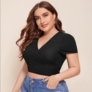 Tie Back Wrap Crop Top
